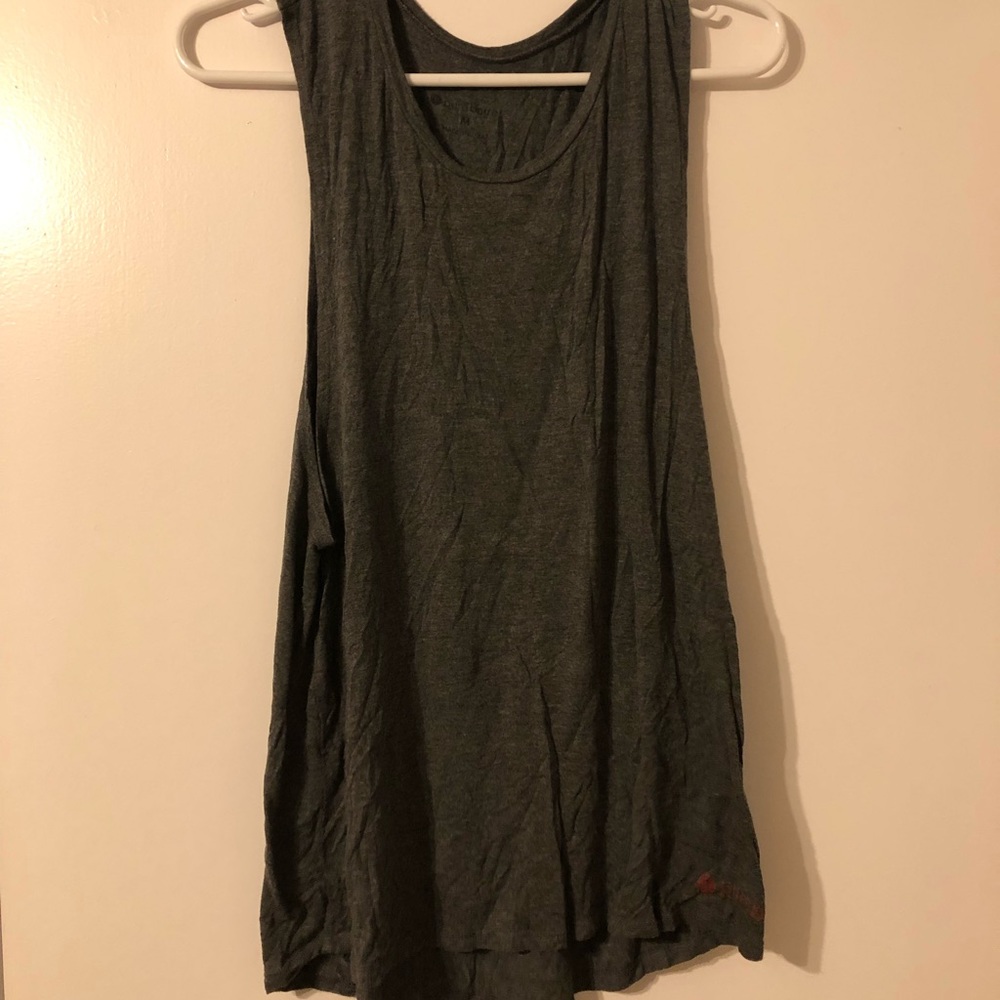 Charcoal gray pure barre tank top